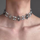 Y2k Sweet Cool Crystal Pearl Necklace Niche Light Luxury