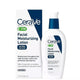 Cerave Pm Facial Moisturizing Lotion, 3 Oz., Multiplied With Derma Roller, 3 Fl Oz