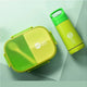 Grid Lunch Box With Water Bottle